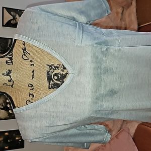 NWOT - Never Worn! Gray, White & Pink Tie Dye Short Sleeve Tee